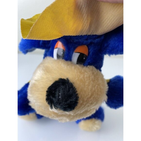 Vintage ACE Novelty Co Inc Blue Bear Yellow Hat & Rain Jacket Plush Toy US 9.25” - Picture 12 of 12